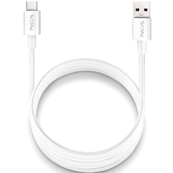 NGS Cable USB-A a USB-C Zyro 15W 1m Blanco